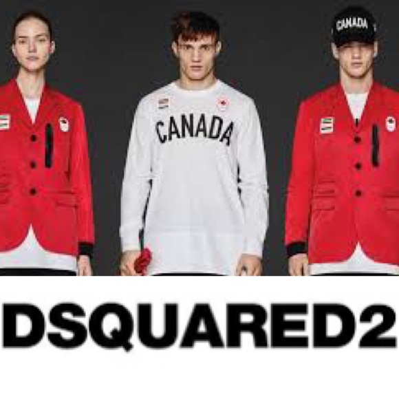 DSQUARED2 x Hudson Bay Canada Olympic Opening Ceremony Shirt Top Womens XL White - Picture 2 of 10